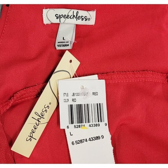 NWT Red Floral Dress Junior's by Speechless - Picture 9 of 9